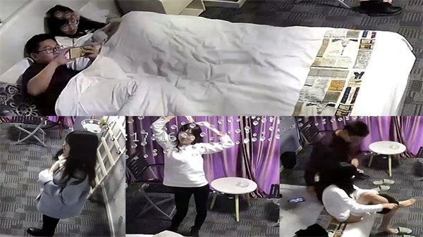 精品旅馆偷拍泄密理工科学长安慰失恋学妹_